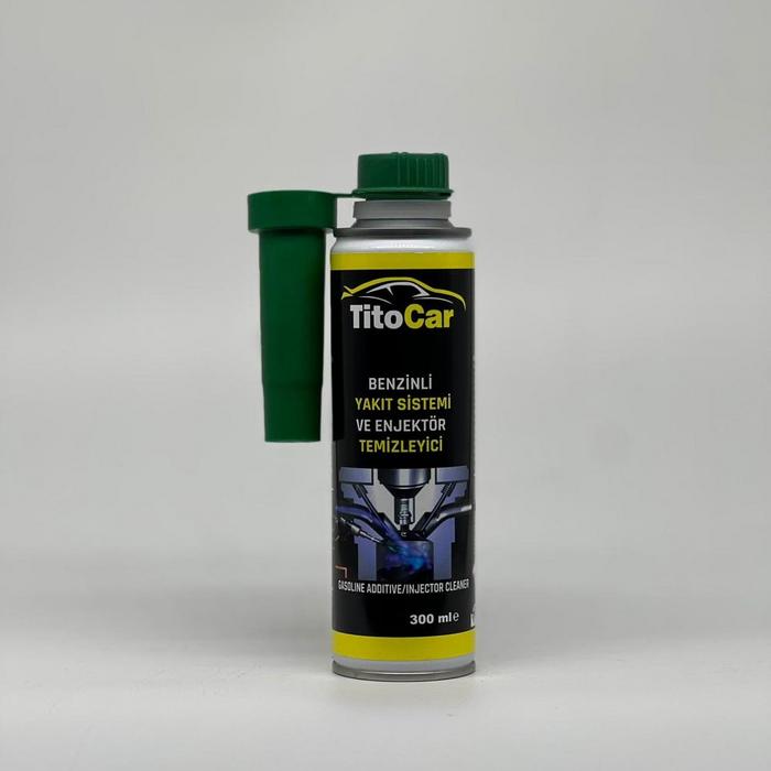 TitoCar Benzinli Yakıt Sistemi Ve Enjektör Temizleyici 300ml